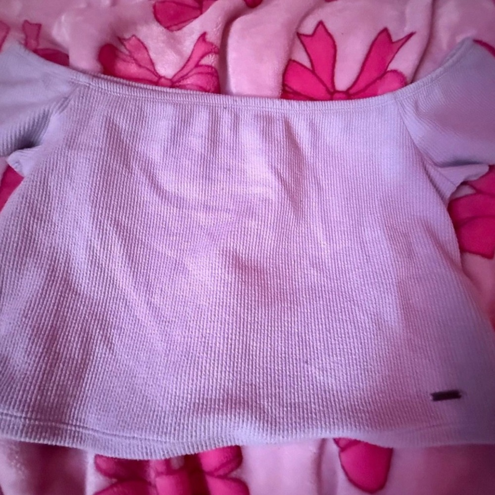 Hollister Lavender Ribbed Top